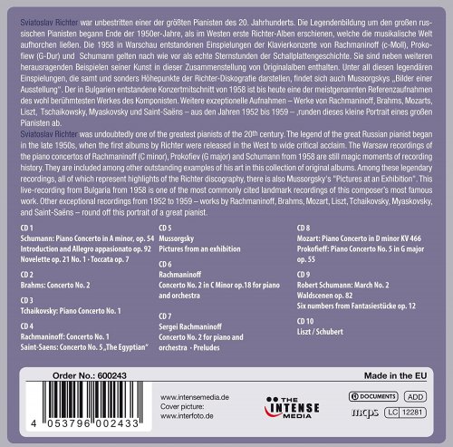 Sviatoslav Richter - The Birthday Edition - Sviatoslav Richter, Vol. 1-10 (2014)