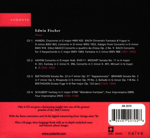 Edwin Fischer - A Unique Anthology of Edwin Fischer's Pre-War Years as Pianist & Conductor (2004)