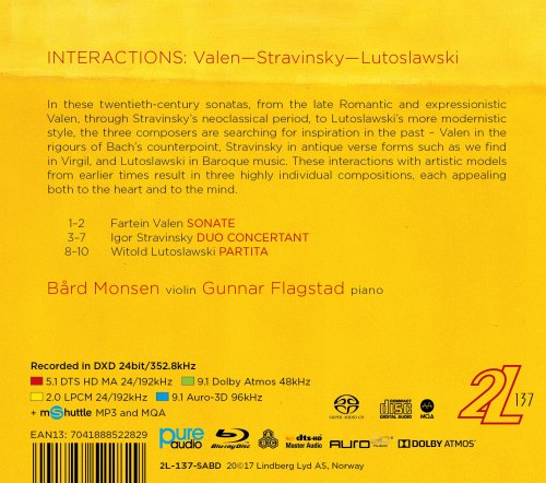 Bård Monsen, Gunnar Flagstad - Interactions (2017) [DSD & Hi-Res]