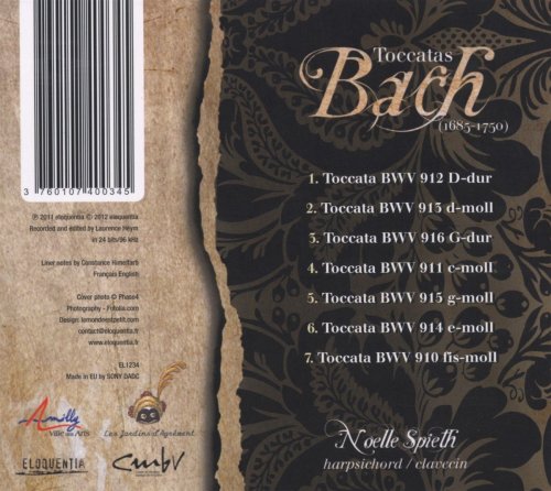 Noëlle Spieth - Bach: Toccatas (2012) [Hi-Res]