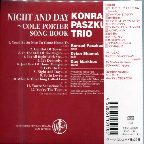 Konrad Paszkudzki Trio - Night And Day: Cole Porter Song Book (2017) [2020]