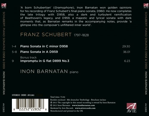 Inon Barnatan - Franz Schubert: Piano Sonatas D958 & D959 (2013) [Hi-Res]