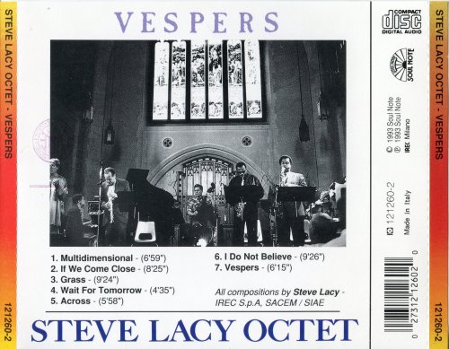 Steve Lacy Octet ‎-  Vespers (1993)