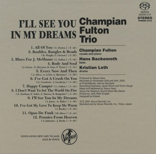 Champian Fulton Trio - I’ll See You In My Dreams (2021) [SACD]
