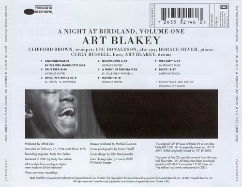 Art Blakey Quintet - A Night At Birdland Volume One (2001){RVG Edition}