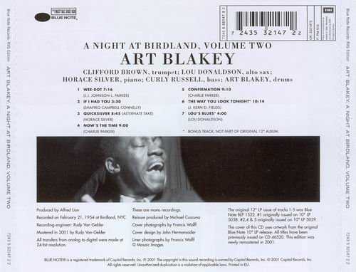 Art Blakey Quintet - A Night At Birdland Volume Two (2001){RVG Edition}