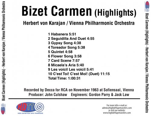 Herbert von Karajan - Bizet: Carmen (1963) [2017] Hi-Res