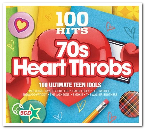 VA - 100 Hits – 70s Heart Throbs [5CD Box Set] (2016)