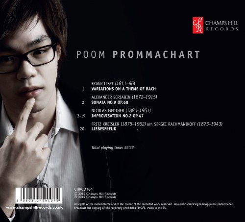 Poom Prommachart - Liszt, Scriabin & Medtner: Works for Piano (2015)