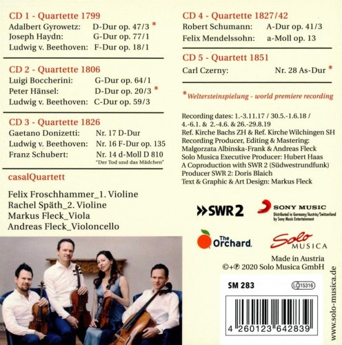 casalQuartett - Beethoven's World 1799-1851: The Revolutionist & His Rivals (2020) [Hi-Res]