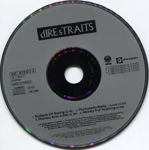 Dire Straits ‎- Sultans Of Swing (1989)
