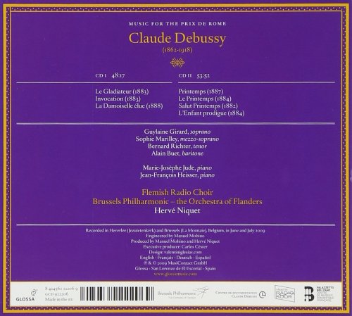 Hervé Niquet - Debussy: Music for the Prix de Rome (2010)