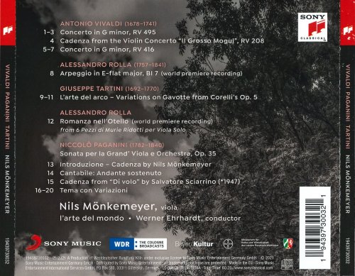 Nils Mönkemeyer - Vivaldi - Paganini - Tartini (2021) CD-Rip