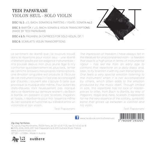 Tedi Papavrami - Bach, Paganini, Bartók, Scarlatti & Ysaÿe: Violon seul [6CD] (2013)