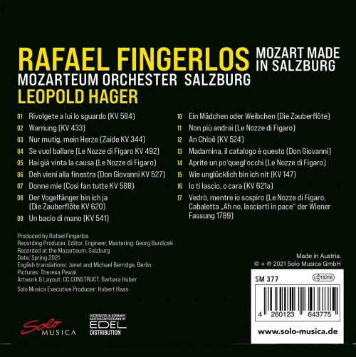 Rafael Fingerlos, Mozarteumorchester Salzburg & Leopold Hager - Mozart made in Salzburg (2021) [Hi-Res]