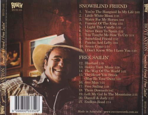 Hoyt Axton - Snowblind Friend / Free Sailin' (Reissue) (1977-78/2011)