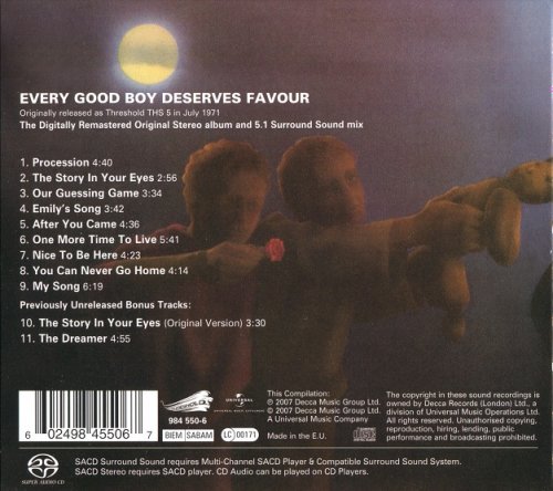 The Moody Blues - Every Good Boy Deserves Favour (1971) [2007 SACD]