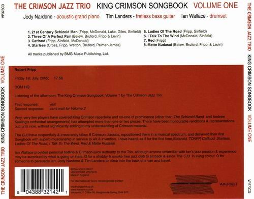 The Crimson Jazz Trio - King Crimson Songbook Vol. 1 (2005)