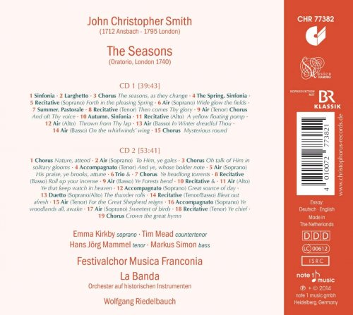 Emma Kirkby, Tim Mead, Hans Jörg Mammel, La Banda, Wolfgang Riedelbauch - John Christopher Smith: The Seasons (2014)