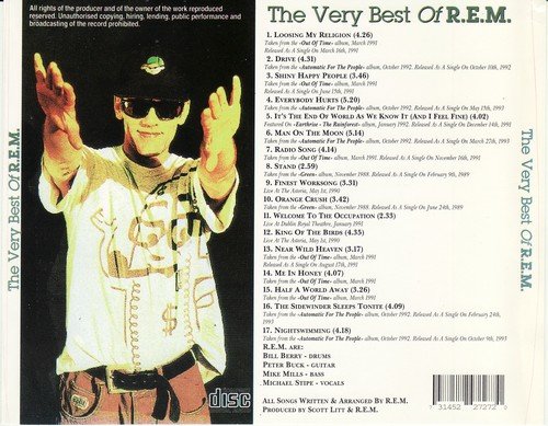 R.E.M. - The Very Best Of R.E.M. (1993) CD-Rip