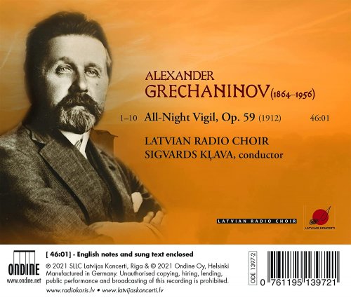 Sigvards Klava, Latvian Radio Choir - Grechaninov: All-Night Vigil, Op. 59 (2021) [Hi-Res]