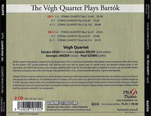 Vegh Quartet - Bartok: The String Quartets (2017)