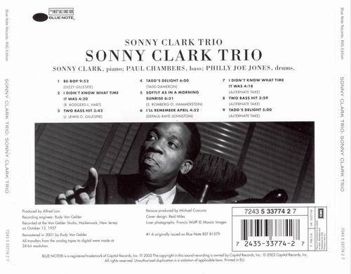 Sonny Clark Trio - Sonny Clark Trio (1957) {RVG Edition}