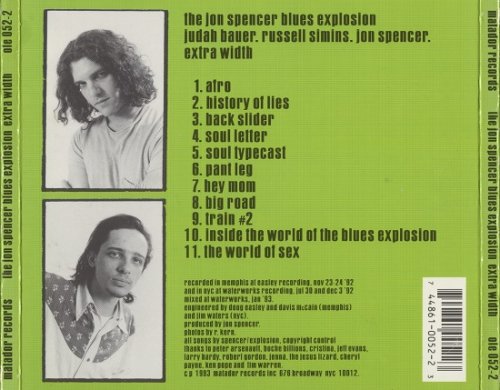 The Jon Spencer Blues Explosion - Extra Width (1993)