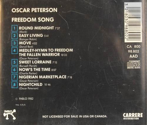 Oscar Peterson - Freedom Song: The Oscar Peterson Big 4 In Japan '82 (1982) CD Rip