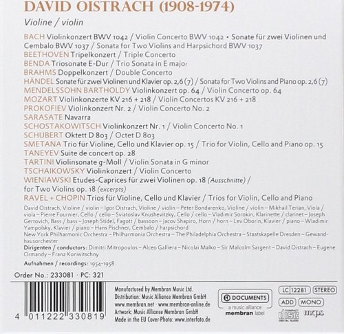David Oistrakh - Powerful Poet (2010) [10CD Box Set]