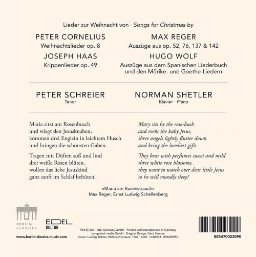 Peter Schreier & Norman Shetler - Lieder zur Weihnacht (2021) [Hi-Res]