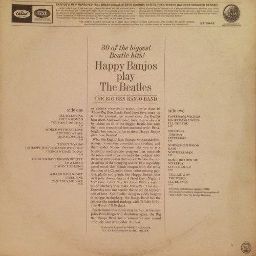 The Big Ben Banjo Band - Happy Banjos Play The Beatles (1967) LP