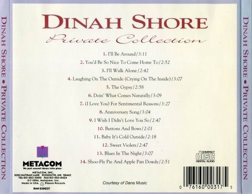 Dinah Shore - Private Collection (1994)
