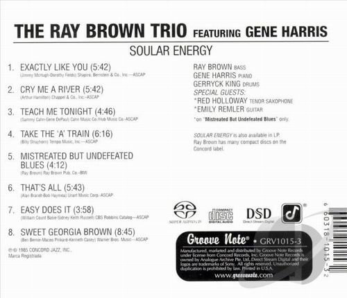 The Ray Brown Trio - Soular Energy (1984) CD Rip