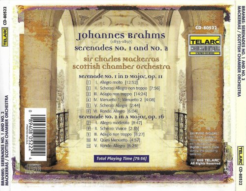 Scottish Chamber Orchestra, Charles Mackerras - Brahms: Serenades Nos. 1 & 2 (1999)