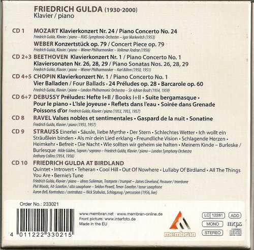 Friedrich Gulda - Genius and Rebel (2010) [10CD Box Set]