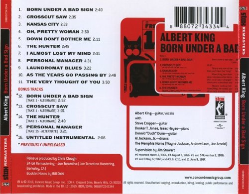 Albert King - Born Under A Bad Sign (Remastered, Expanded Edition) (1967/2013)