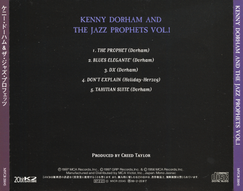 Kenny Dorham - Kenny Dorham and the Jazz Prophets, Vol.1 (1956) [1997]