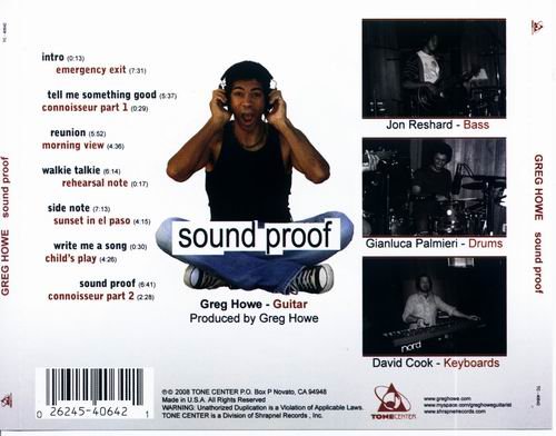 Greg Howe - Sound Proof (2008) 320 kbps+CD Rip