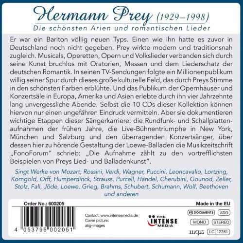 Hermann Prey - Die schönsten Arien und romantischen Lieder, Vol. 1-10 (2014)