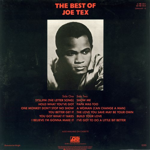 Joe Tex - The Best Of Joe Tex (1984) LP