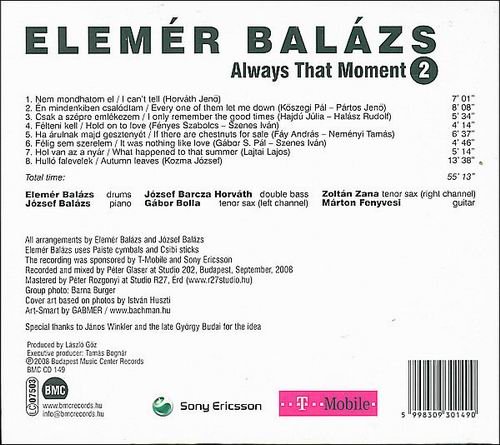 Elemer Balazs - Always That Moment 2 (2008)