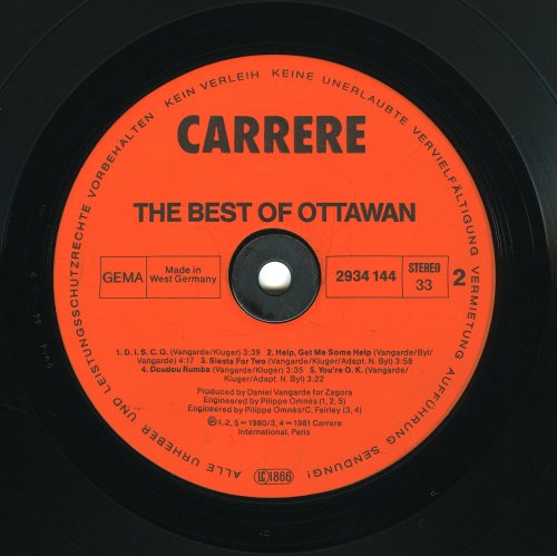 Ottawan - The Best Of Ottawan (1981) LP