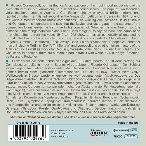 Ricardo Odnoposoff - Milestones of a Violin Legend: Ricardo Odnoposoff, Vol. 1-10 (2018)