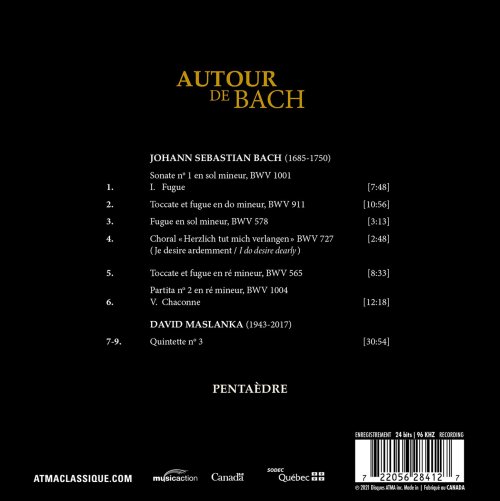 Pentaedre - Autour de Bach (2021) [Hi-Res]