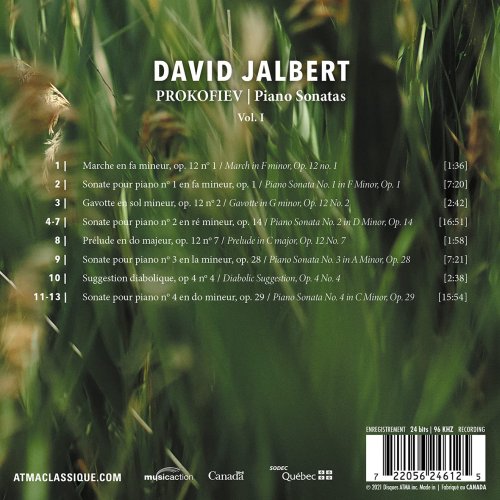 David Jalbert - Prokofiev Piano Sonatas (Vol. I) (2021) [Hi-Res]