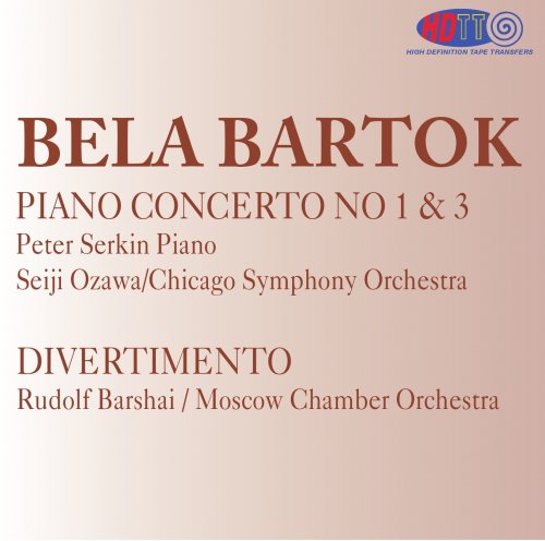 Seiji Ozawa, Rudolf Barshai - Bartok: Piano Concerto Nos.1 & 3, Divertmento (1967, 1962) [2012] Hi-Res