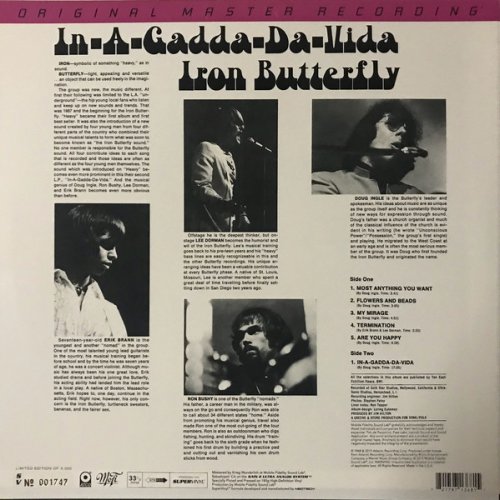 Iron Butterfly - In-A-Gadda-Da-Vida (2021 Reissue, Remastered) LP