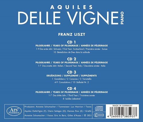 Aquiles Delle Vigne - Liszt: Années de pèlerinage (2021)