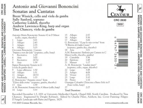 Sally Sanford, Chanterelle Ensemble, Andrew Lawrence-King - A.M. & G.Bononcini: Sonatas and Cantatas (2001)